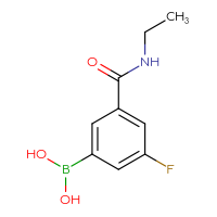 Chemical structure of [3-(ethylcarbamoyl)-5-fluorophenyl]boronic acid - CSSB00000049409