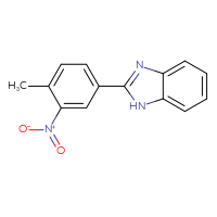 Chemical structure of 2-(4-methyl-3-nitrophenyl)-1H-1,3-benzodiazole - CSSB00103804775