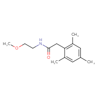 Chemical structure of N-(2-methoxyethyl)-2-(2,4,6-trimethylphenyl)acetamide - CSSB00103401157