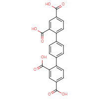 Chemical structure of 4'-(2,4-dicarboxyphenyl)-[1,1'-biphenyl]-2,4-dicarboxylic acid - CSSB06256038018