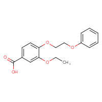 Chemical structure of 3-ethoxy-4-(2-phenoxyethoxy)benzoic acid - CSSB00000682669