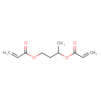 Chemical structure of 4-(prop-2-enoyloxy)butan-2-yl prop-2-enoate - CSSB00000037857