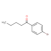 Chemical structure of 1-(4-bromophenyl)pentan-1-one - CSSB00011215321