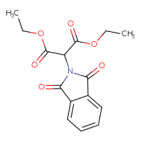 Chemical structure of 1,3-diethyl 2-(1,3-dioxo-2,3-dihydro-1H-isoindol-2-yl)propanedioate - CSSB00000034488