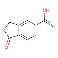 Chemical structure of 1-oxo-2,3-dihydro-1H-indene-5-carboxylic acid - CSSB00000080194