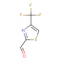 Chemical structure of 4-(trifluoromethyl)-1,3-thiazole-2-carbaldehyde - CSSB00011775424