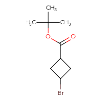 Chemical structure of tert-butyl 3-bromocyclobutane-1-carboxylate - CSSB02126253424