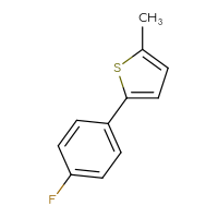 Chemical structure of 2-(4-fluorophenyl)-5-methylthiophene - CSSB00000103440