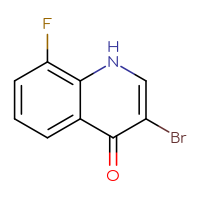 Chemical structure of 3-bromo-8-fluoro-1,4-dihydroquinolin-4-one - CSSB00012351745