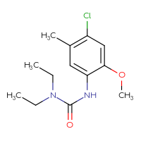 Chemical structure of 1-(4-chloro-2-methoxy-5-methylphenyl)-3,3-diethylurea - CSSB00003227115