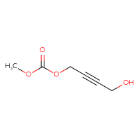 Chemical structure of 4-[(methoxycarbonyl)oxy]but-2-yn-1-ol - CSSB00011025705