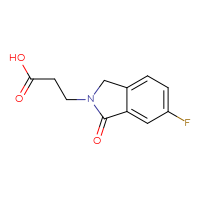 Chemical structure of 3-(6-fluoro-1-oxo-2,3-dihydro-1H-isoindol-2-yl)propanoic acid - CSSB00010184974