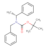 Chemical structure of tert-butyl N-benzyl-N-[(1R)-1-phenylethyl]carbamate - CSSB00016216968