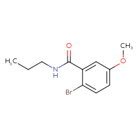 Chemical structure of 2-bromo-5-methoxy-N-propylbenzamide - CSSB00000152255