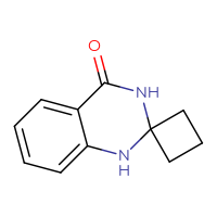 Chemical structure of 3',4'-dihydro-1'H-spiro[cyclobutane-1,2'-quinazolin]-4'-one - CSSB00010296000