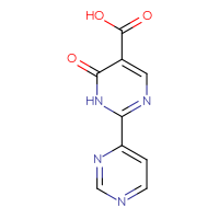Chemical structure of 6-oxo-1,6-dihydro-[2,4'-bipyrimidine]-5-carboxylic acid - CSSB00011966297