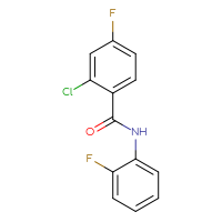 Chemical structure of 2-chloro-4-fluoro-N-(2-fluorophenyl)benzamide - CSSB00026323705