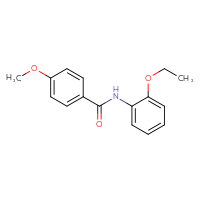 Chemical structure of N-(2-ethoxyphenyl)-4-methoxybenzamide - CSSB00026263646