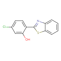 Chemical structure of 2-(1,3-benzothiazol-2-yl)-5-chlorophenol - CSSB00000535612