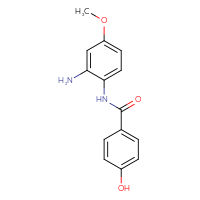 Chemical structure of N-(2-amino-4-methoxyphenyl)-4-hydroxybenzamide - CSSB00000703115
