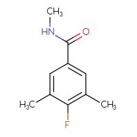 Chemical structure of 4-fluoro-N,3,5-trimethylbenzamide - CSSB00015317570