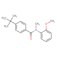 Chemical structure of 4-tert-butyl-N-(2-methoxyphenyl)-N-methylbenzamide - CSSB00104339132