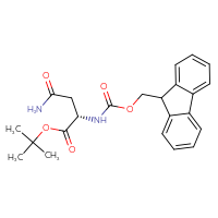 Chemical structure of tert-butyl (2S)-3-carbamoyl-2-({[(9H-fluoren-9-yl)methoxy]carbonyl}amino)propanoate - CSSB00055101996
