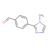 Chemical structure of 4-(1-methyl-1H-imidazol-2-yl)benzaldehyde - CSSB00011961954